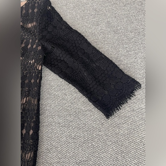 Jessica Howard Black Cocktail Sheath Dress 3/4 Sleeve - Picture 16 of 16